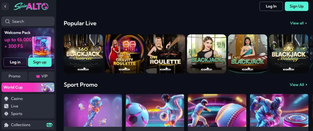 Live casino en klassieke tafelspellen